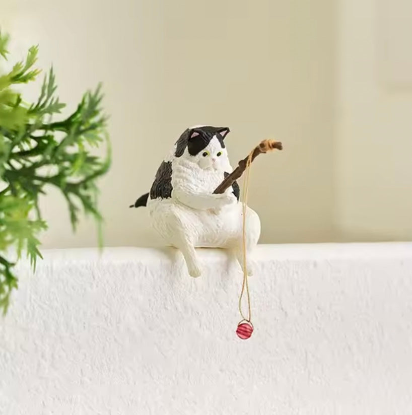 black and white fishing cat