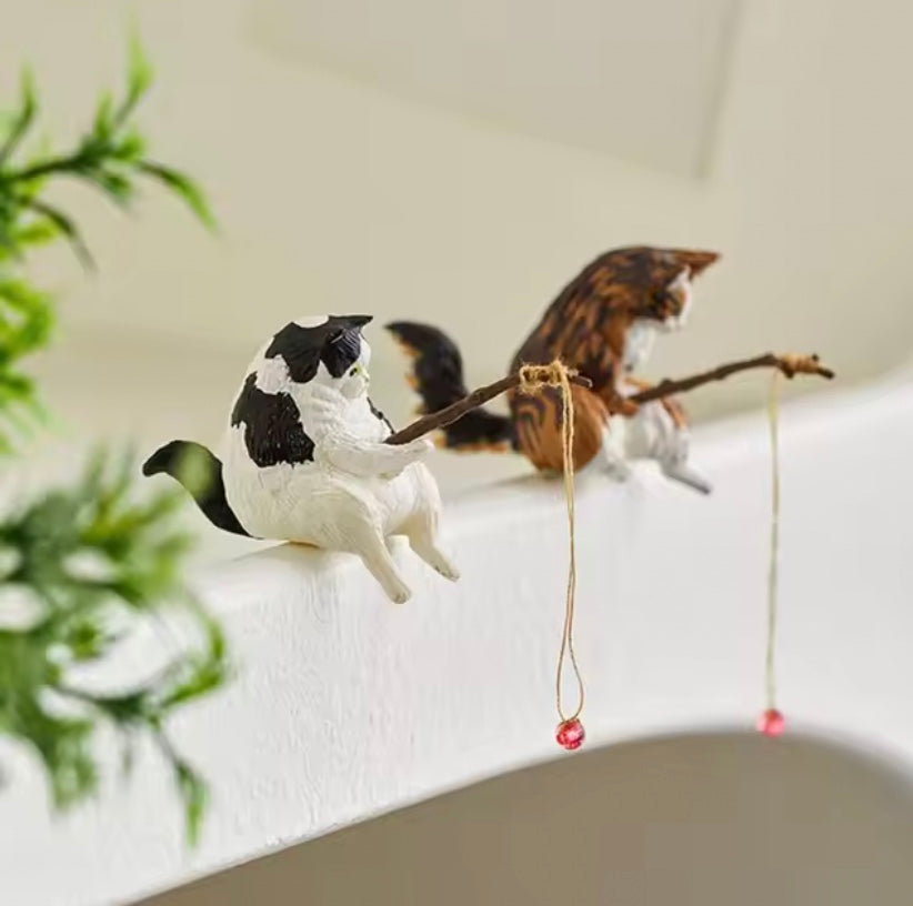 black and white fishing cat