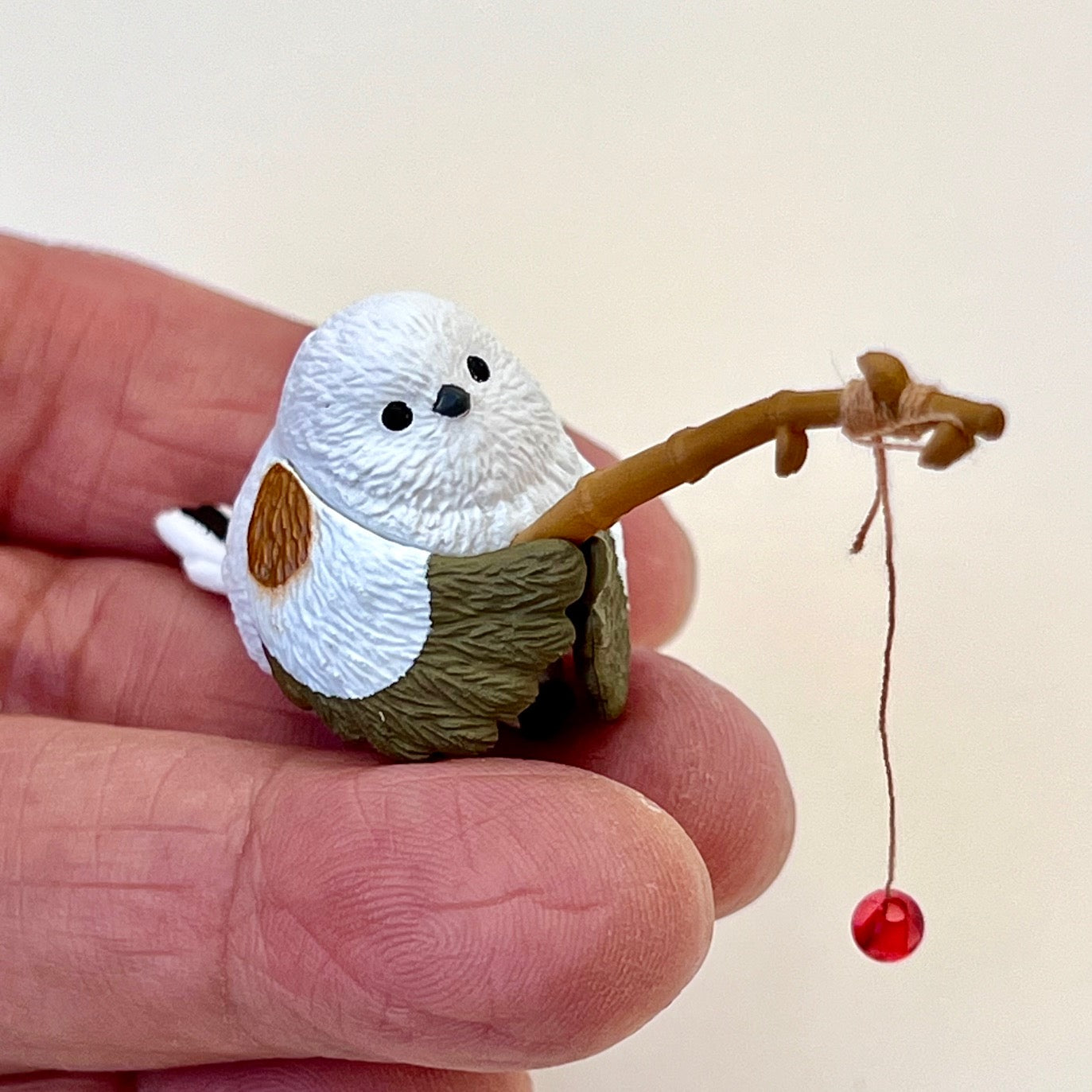 japanese gashapon bird fishing toy