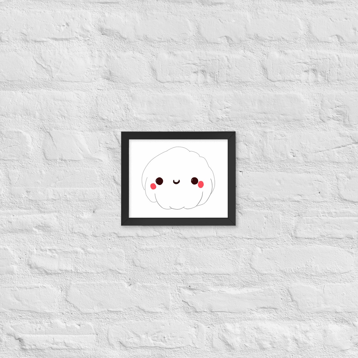 happy dumpling framed poster