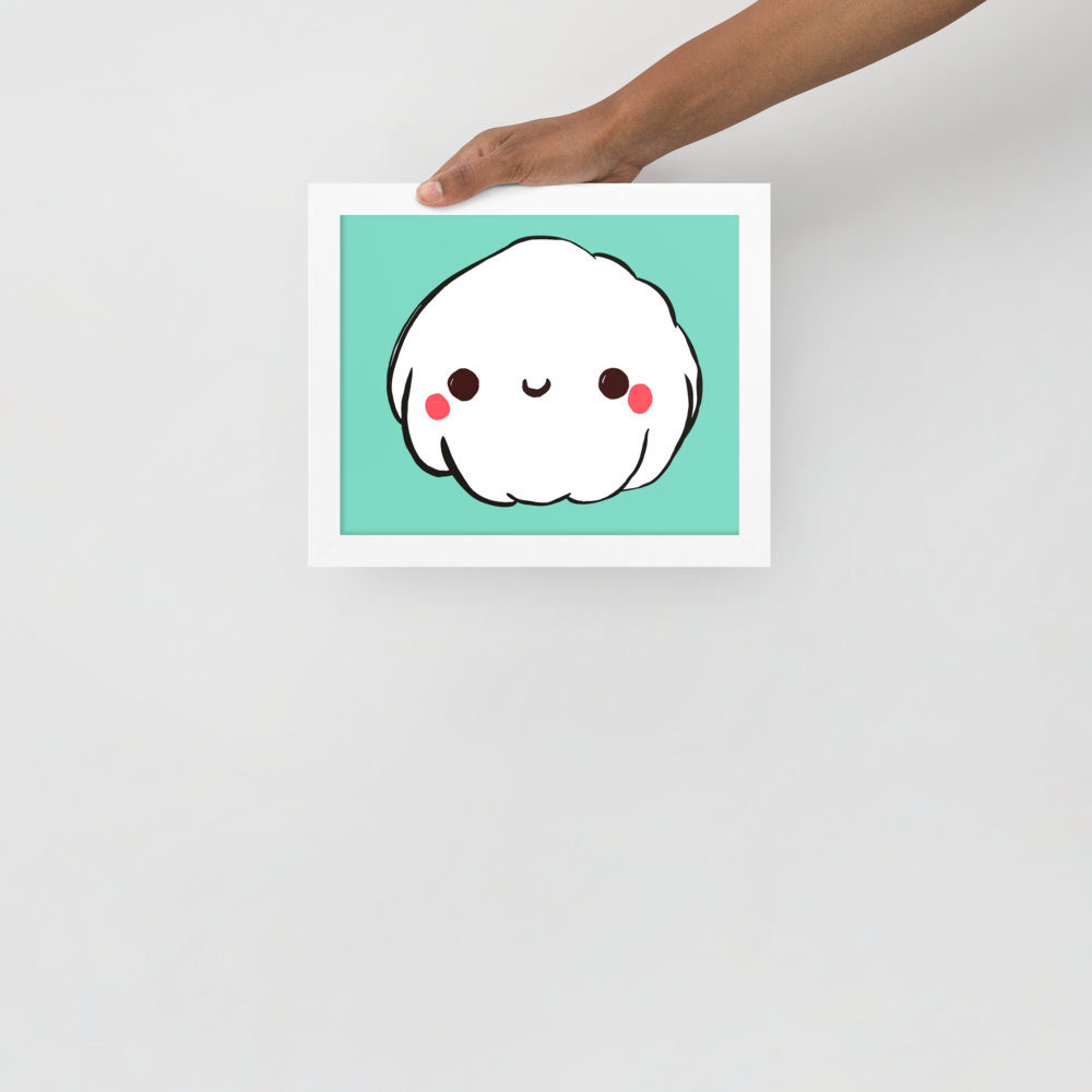Happy Dumpling Bao Framed Poster