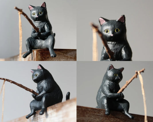 black gashapon fishing cat