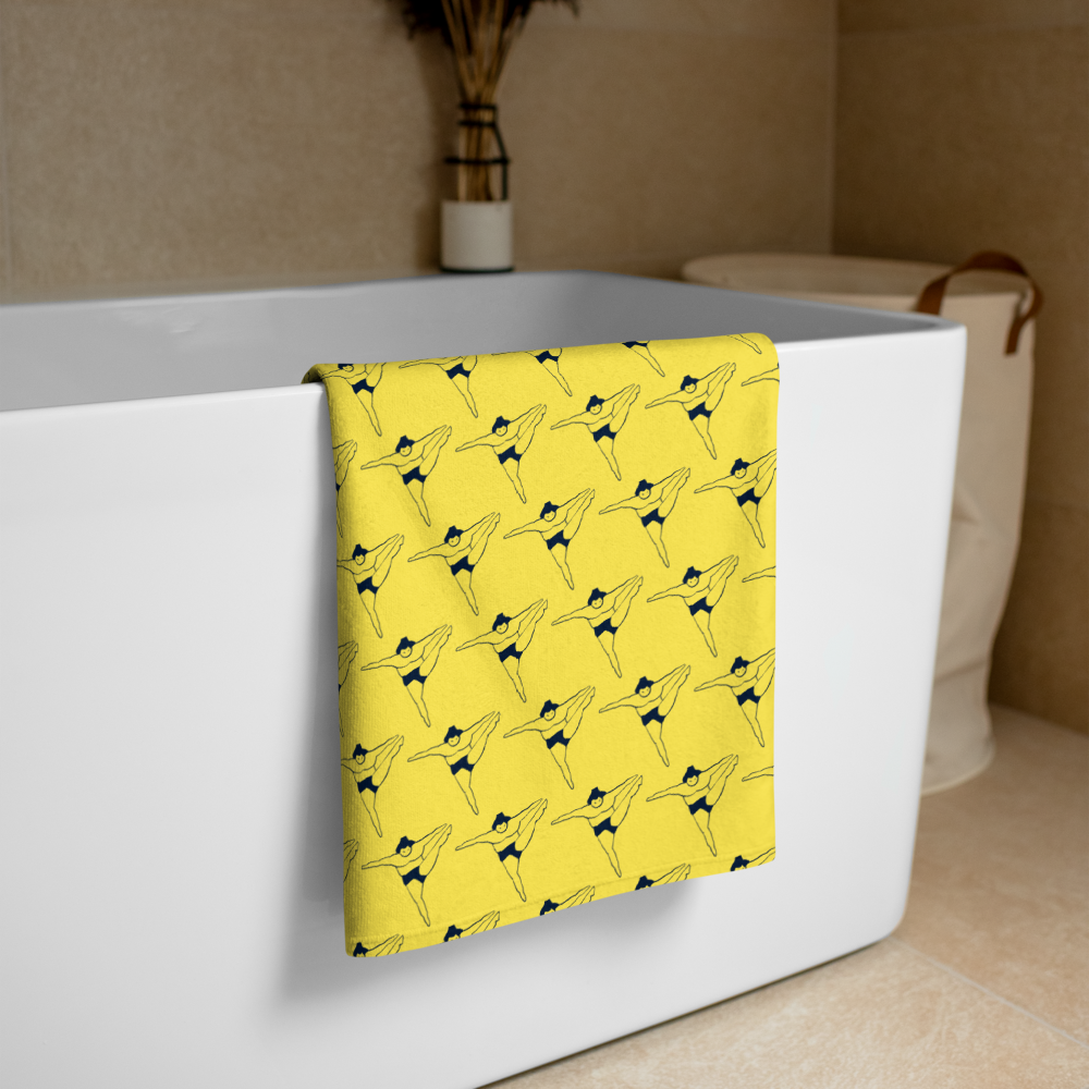 Kawaii Japanese Sumo Towel - Yellow